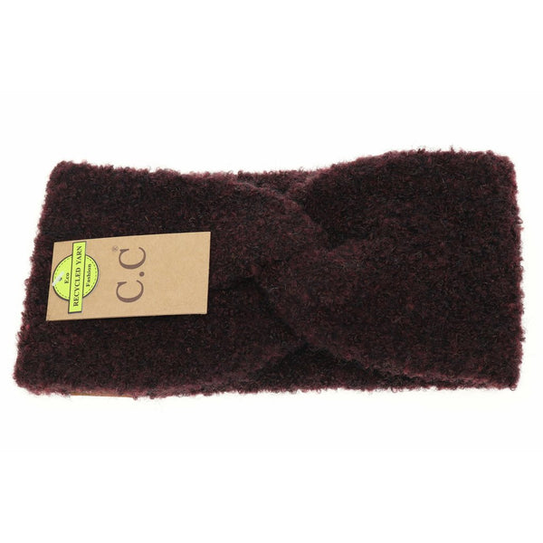 3000 Shearling Yarn Twisted Head Wrap by C.C. Beanie