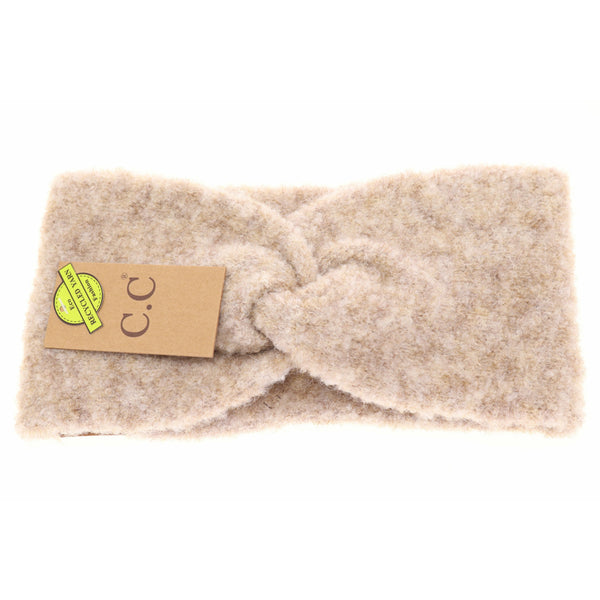 3000 Shearling Yarn Twisted Head Wrap by C.C. Beanie