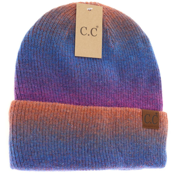 2076 Unisex Ombre Cuffed C.C. Beanie