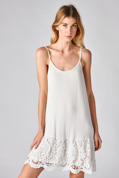 30039 Extensor de vestido de punto de jersey liso con tirantes finos ajustables