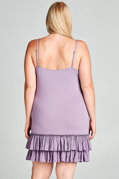 OD-20258 Low Waist, Double Ruffle Dress Extender