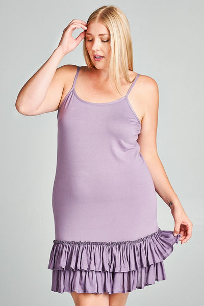 OD-20258 Low Waist, Double Ruffle Dress Extender