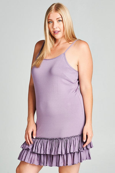 OD-20258 Low Waist, Double Ruffle Dress Extender