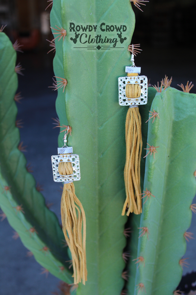 266453 Coyote Concho Earrings