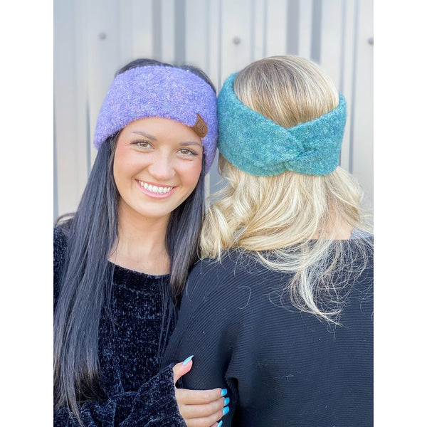 3000 Shearling Yarn Twisted Head Wrap by C.C. Beanie