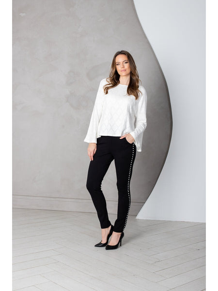 9206 Kaylin Pearl Trim Pant by Artex Fashions