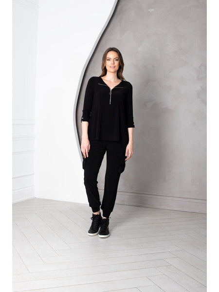 1127800 Joy Zipper Top by Artex Fashions