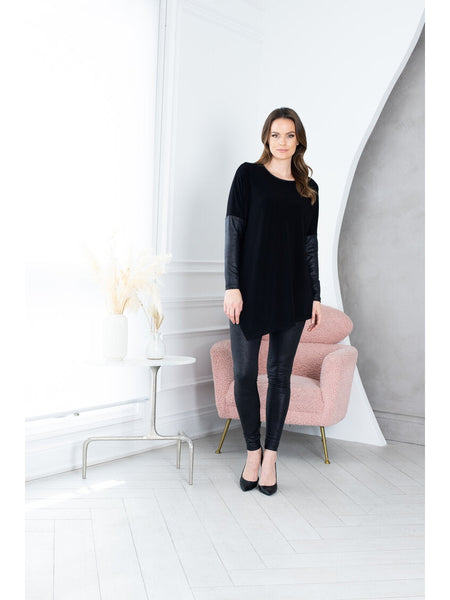 1129067 Leggings Angel de cuero vegano de Artex Fashions