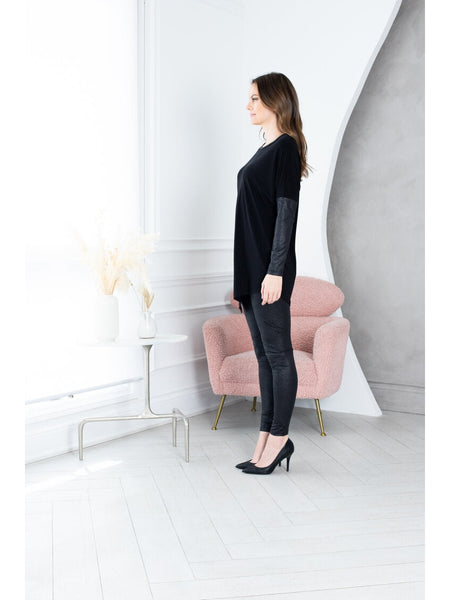 1129067 Leggings Angel de cuero vegano de Artex Fashions