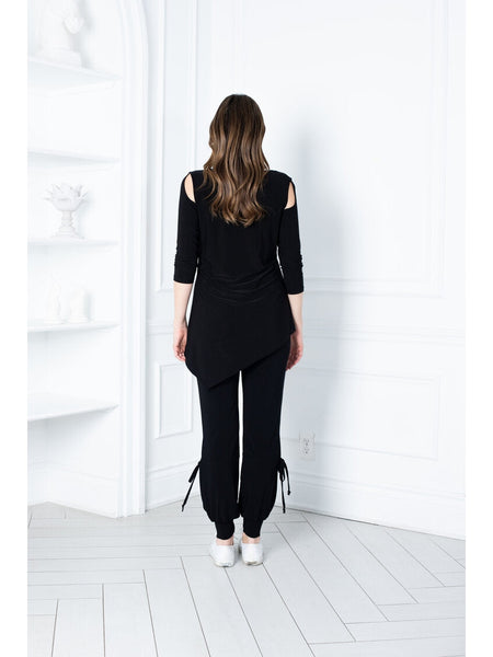 1129250 Kora Side Slit Joggers by Artex Fashions