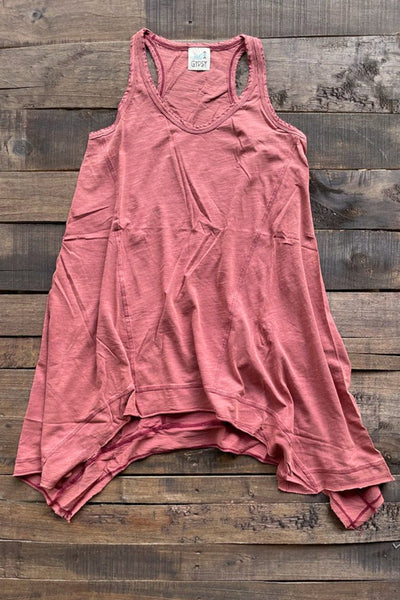 Castanetta Beyond the Moon Tank in Vintage Wine by Jaded Gypsy