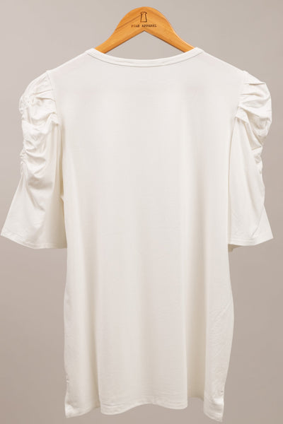 Amelia Crepe Puff Sleeve Top