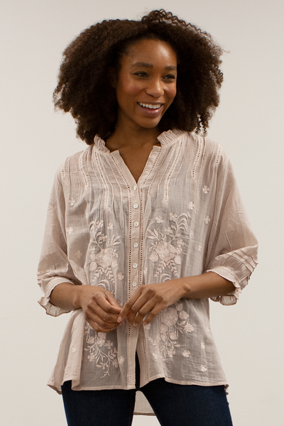 26752 Blusa Omari de Caite & Kyla