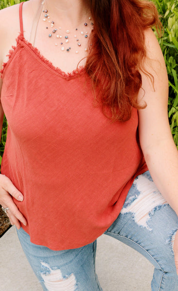 5831 Camisola de lino suave Chelsey Fray - ¡Solo reg!