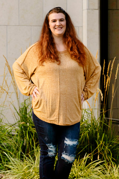 16588 Aubree Brushed Hacci Pullover