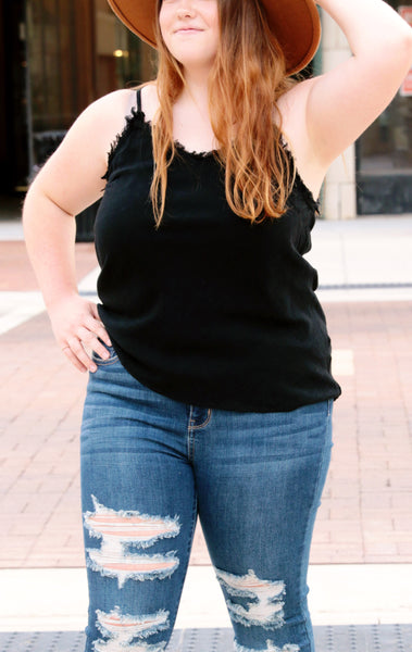 5831 Camisola de lino suave Chelsey Fray - ¡Solo reg!