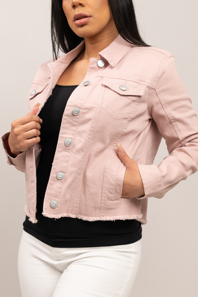 Chaqueta vaquera deshilachada Eve