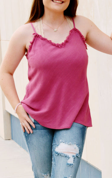 5831 Camisola de lino suave Chelsey Fray - ¡Solo reg!