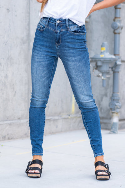 Jameson Hi-Rise Front Yoke Skinny Judy Blue Jeans