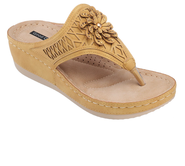 Sandalia con cuña floral 19779 GC Allie