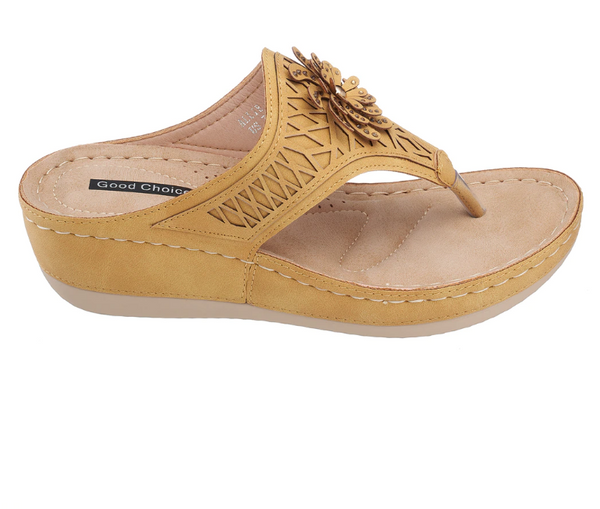 Sandalia con cuña floral 19779 GC Allie