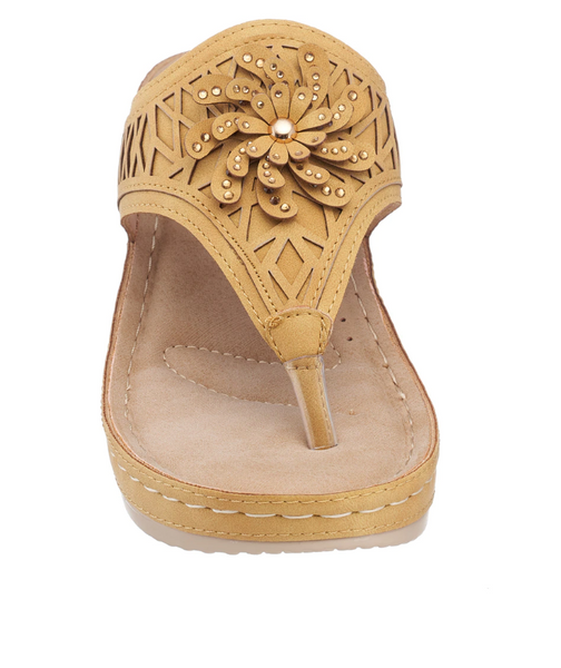 Sandalia con cuña floral 19779 GC Allie