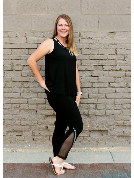 1129227 Alexis Mesh Insert Leggings by Artex Fashions