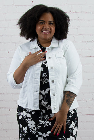 Chaqueta vaquera deshilachada Eve