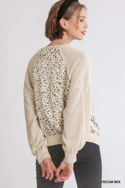 6774 Top con estampado en contraste Morgan - Reg & Plus!