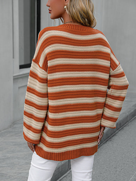 Bretta Striped Dropped Shoulder Sweater - ONLINE EXCLUSIVE!