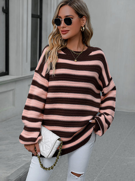 Bretta Striped Dropped Shoulder Sweater - ONLINE EXCLUSIVE!