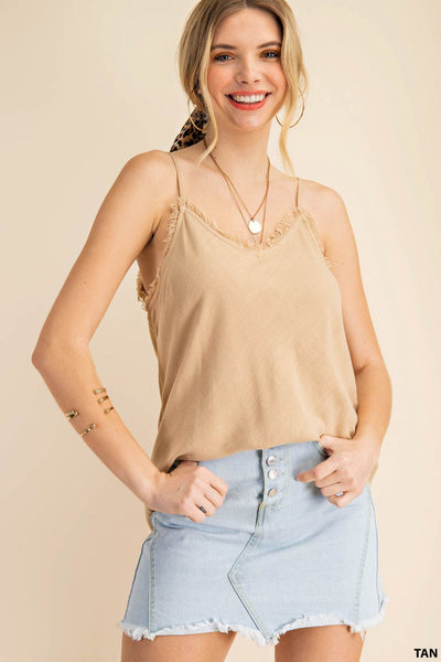 5831 Camisola de lino suave Chelsey Fray - ¡Solo reg!