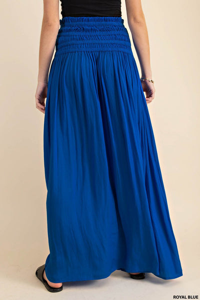 5835 Ernestine Royal Blue Elastic Tunnel Tube Dress or Maxi Skirt
