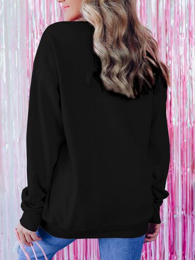 Letter Graphic Dropped Shoulder Sweatshirt - Online Exclusive!