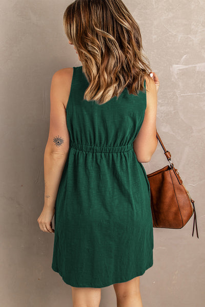 Emma Sleeveless Button Down Mini Magic Dress - ONLINE EXCLUSIVE!
