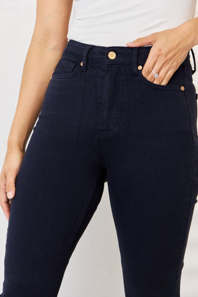 Kelsi Garment Dyed Tummy Control Skinny Judy Blue Jeans - ONLINE EXCLUSIVE!