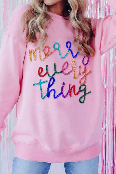 Letter Graphic Dropped Shoulder Sweatshirt - Online Exclusive!