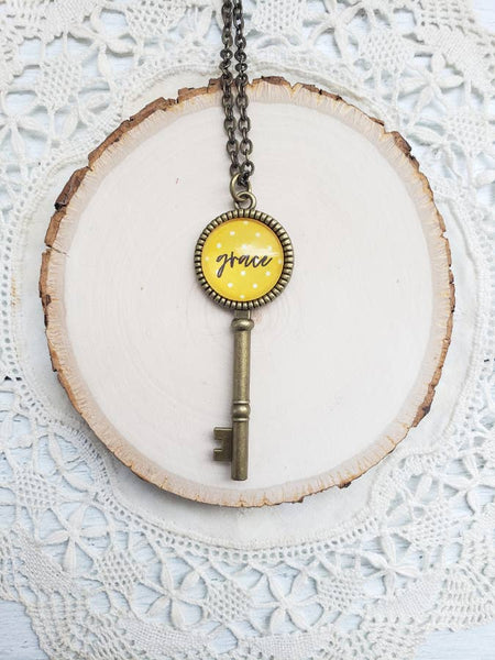 360 Hazel Key Necklace - 30" Chain