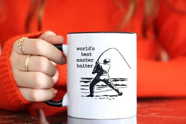 Funny coffee mug - World's best master baiter