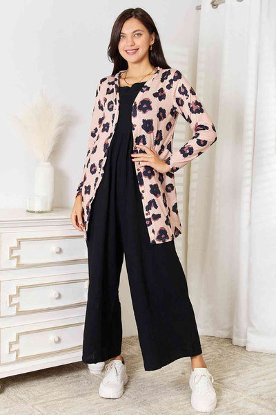 Shelli Printed Button Front Longline Cardigan - ONLINE EXCLUSIVE!