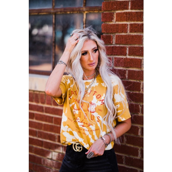 Yellow Fat Bottomed Gourds Bomba Bleached Graphic T-Shirt