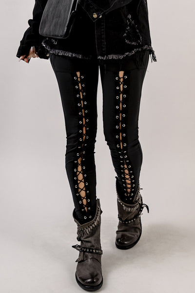 Gia Grommet Lace Up Leggings - ONLINE EXCLUSIVE!