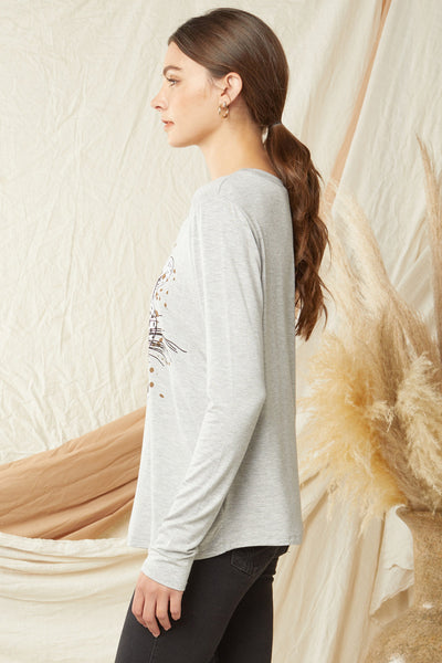 6014 Kimeo Survivor Graphic Top