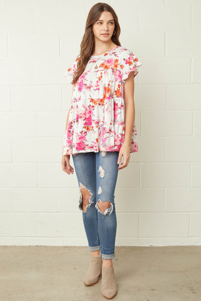 6646 Donna Floral Top