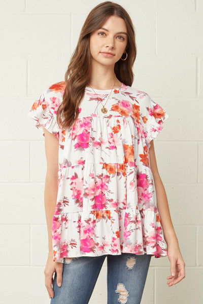 6646 Donna Floral Top