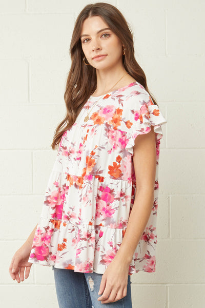 6646 Donna Floral Top