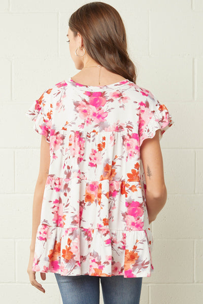 6646 Donna Floral Top