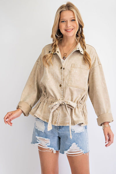 14664 Aidyn Mineral Washed Utility Jacket