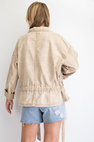 14664 Aidyn Mineral Washed Utility Jacket