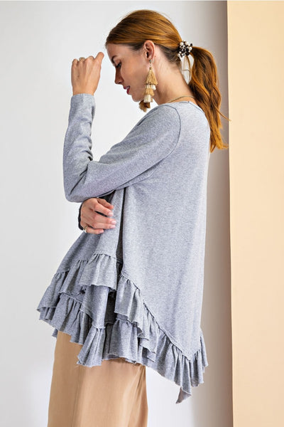 15492 Tammy Double-Ruffle Tunic